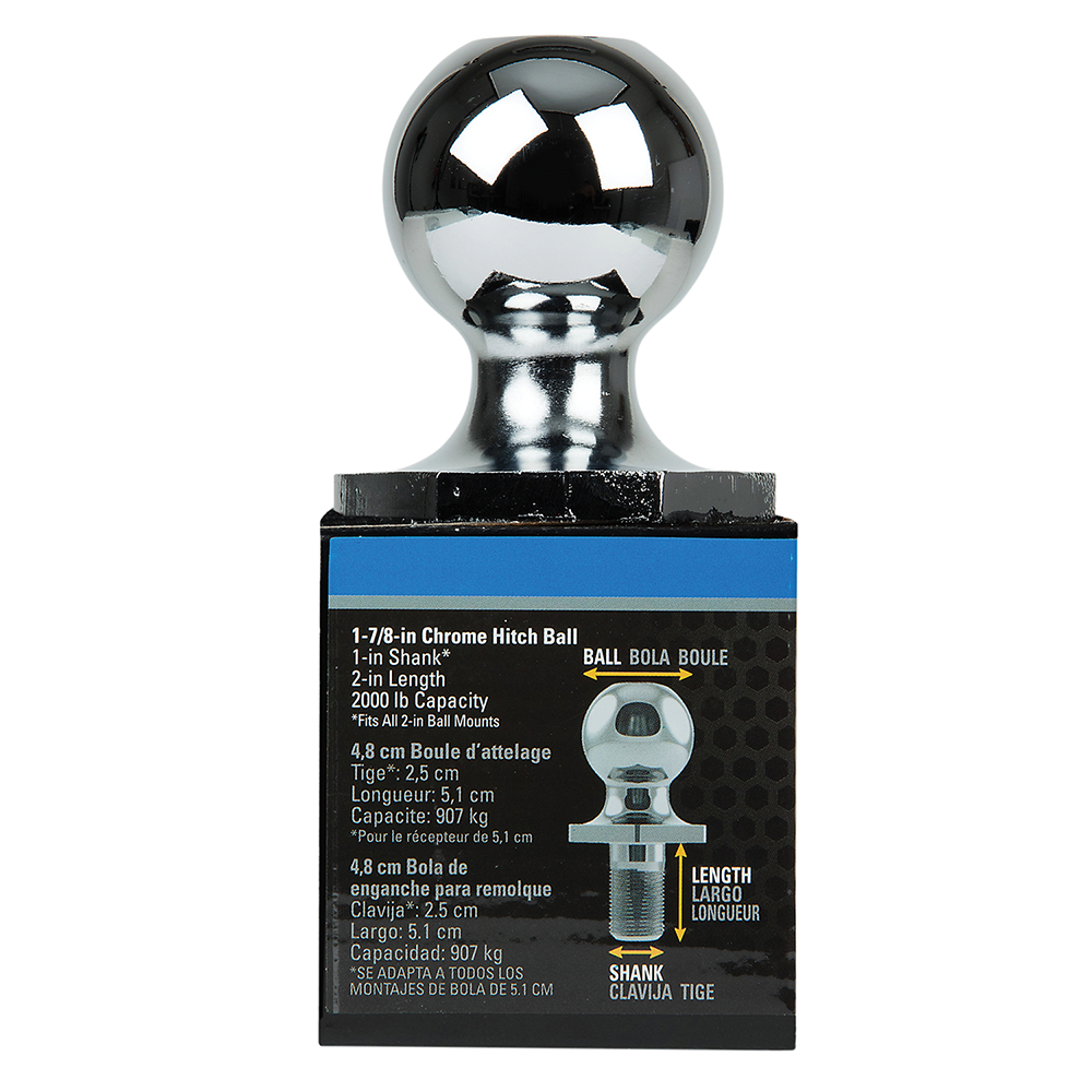 Trailer Hitch Ball,1-7/8 Inch Ball