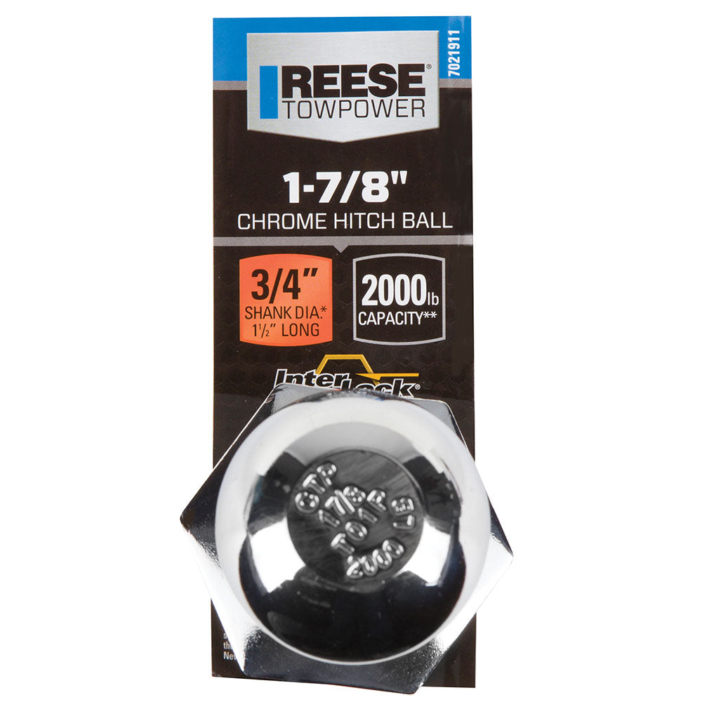 Trailer Hitch Ball,1-7/8 Inch Ball