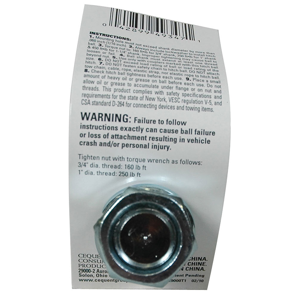 Trailer Hitch Ball,2 Inch Ball
