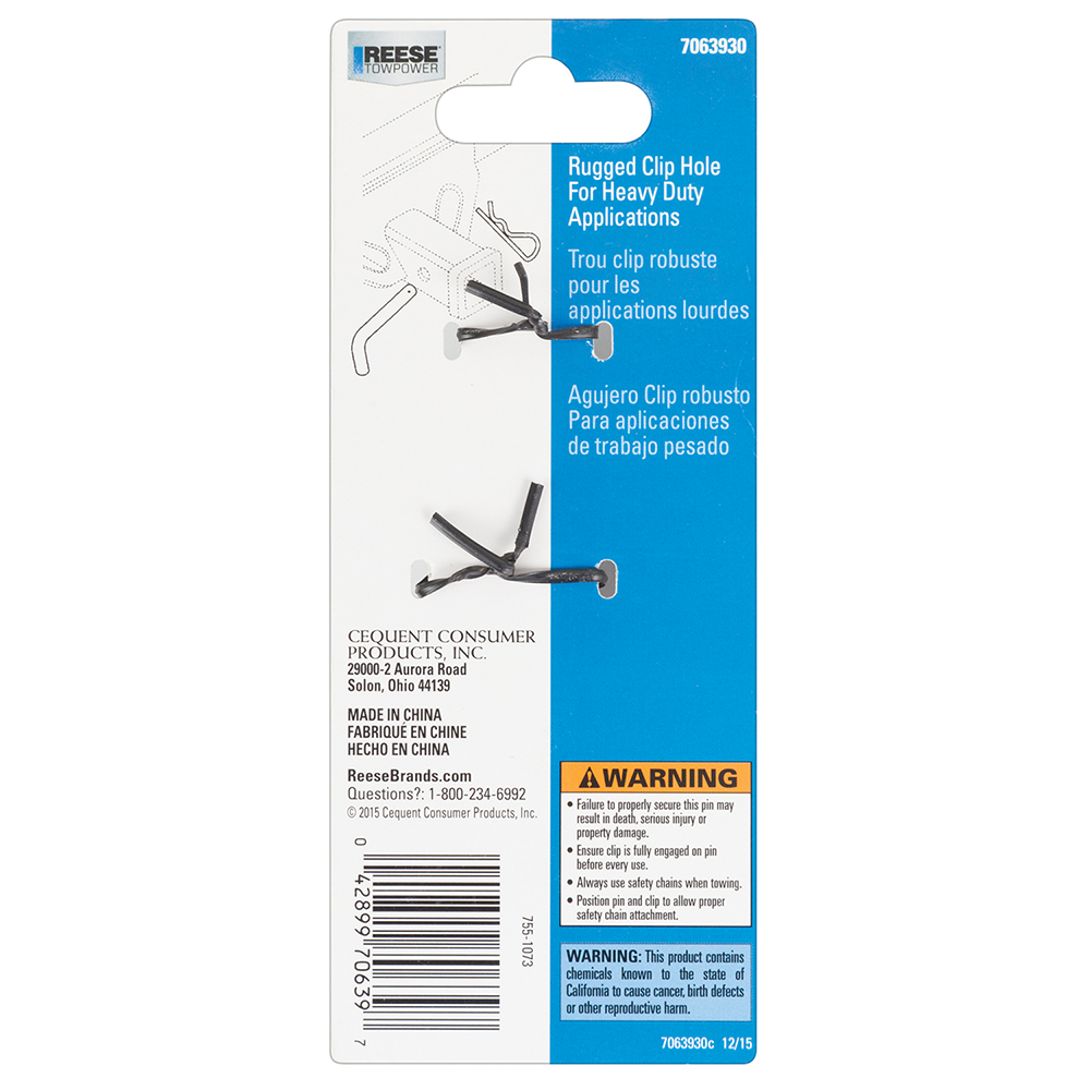 Hitch Pins and Clips,Fits 2 Inch Hitch