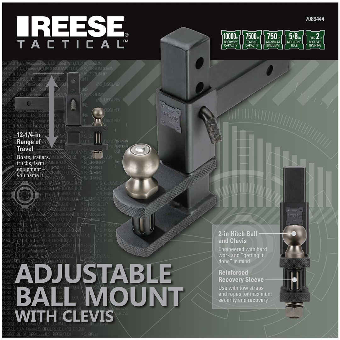 Trailer Hitch Ball Mount,Adjustable Ball Mount