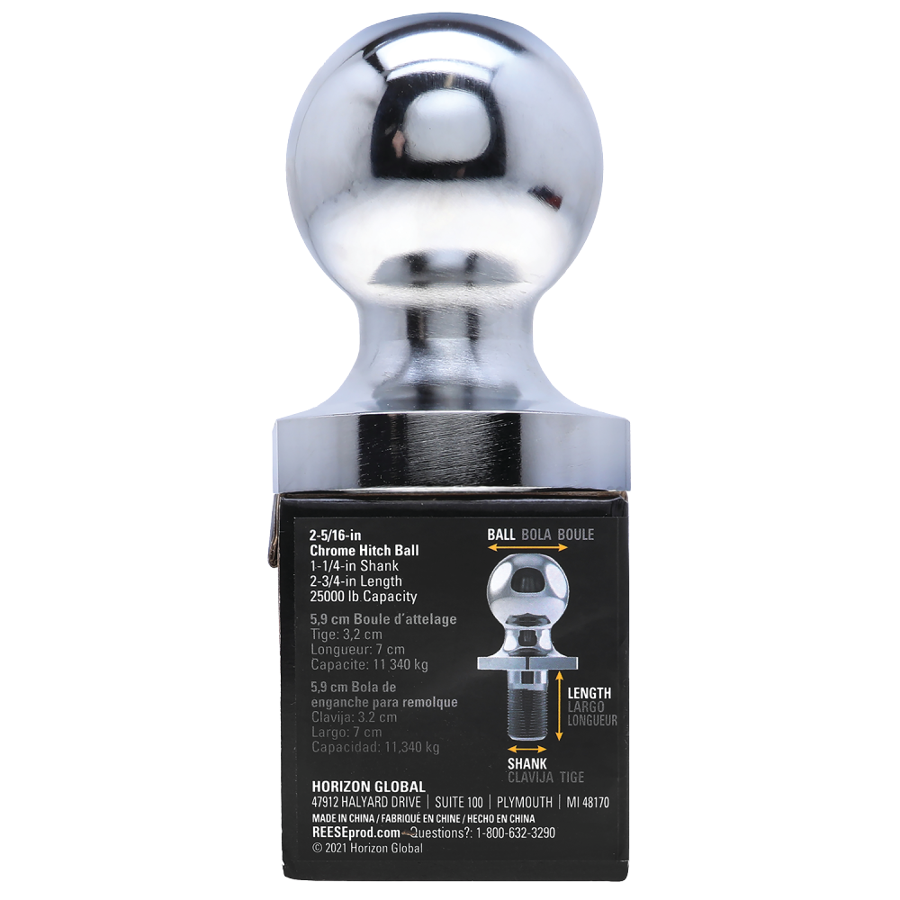 Trailer Hitch Ball,2-5/16 Inch Ball