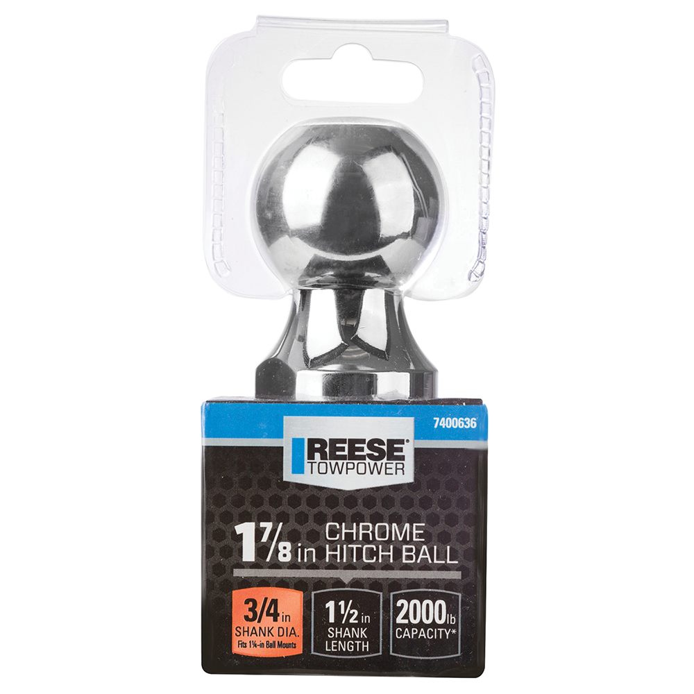 Trailer Hitch Ball,1-7/8 Inch Ball