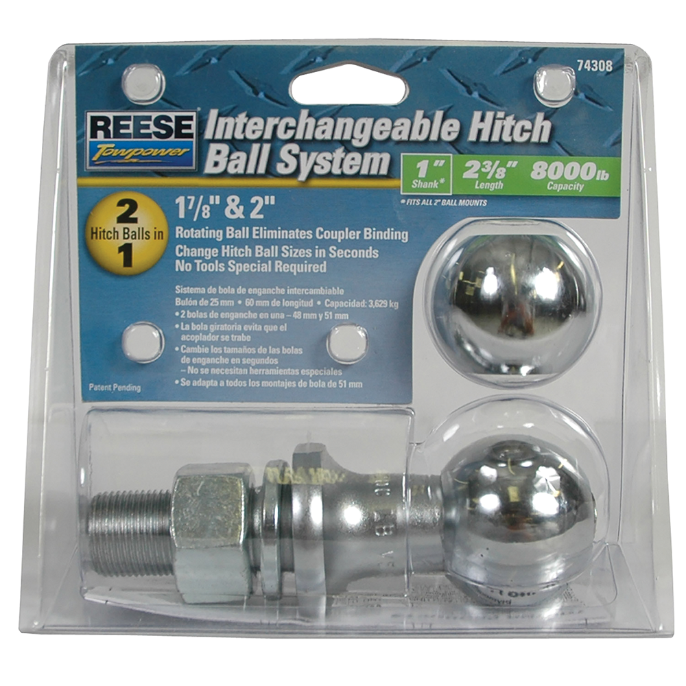Trailer Hitch Ball,1-7/8 Inch Ball