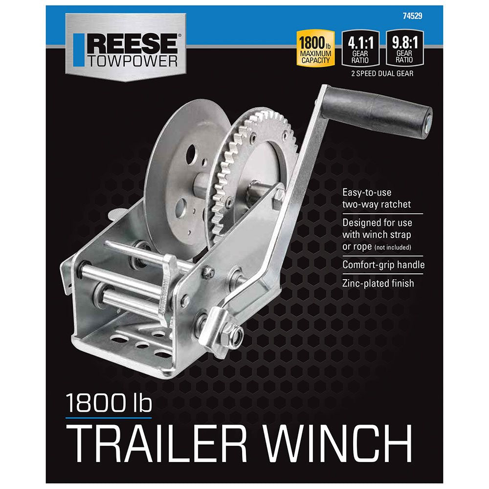 Winch,Two Speed Trailer Winch