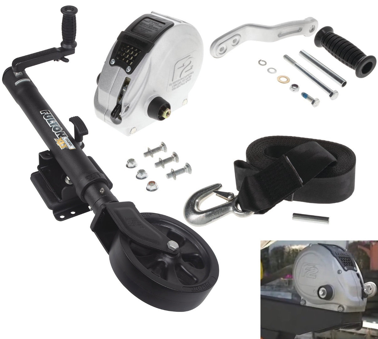 Boat Trailer Jacks,Bolt-Thru Style Swivel Bracket Jack