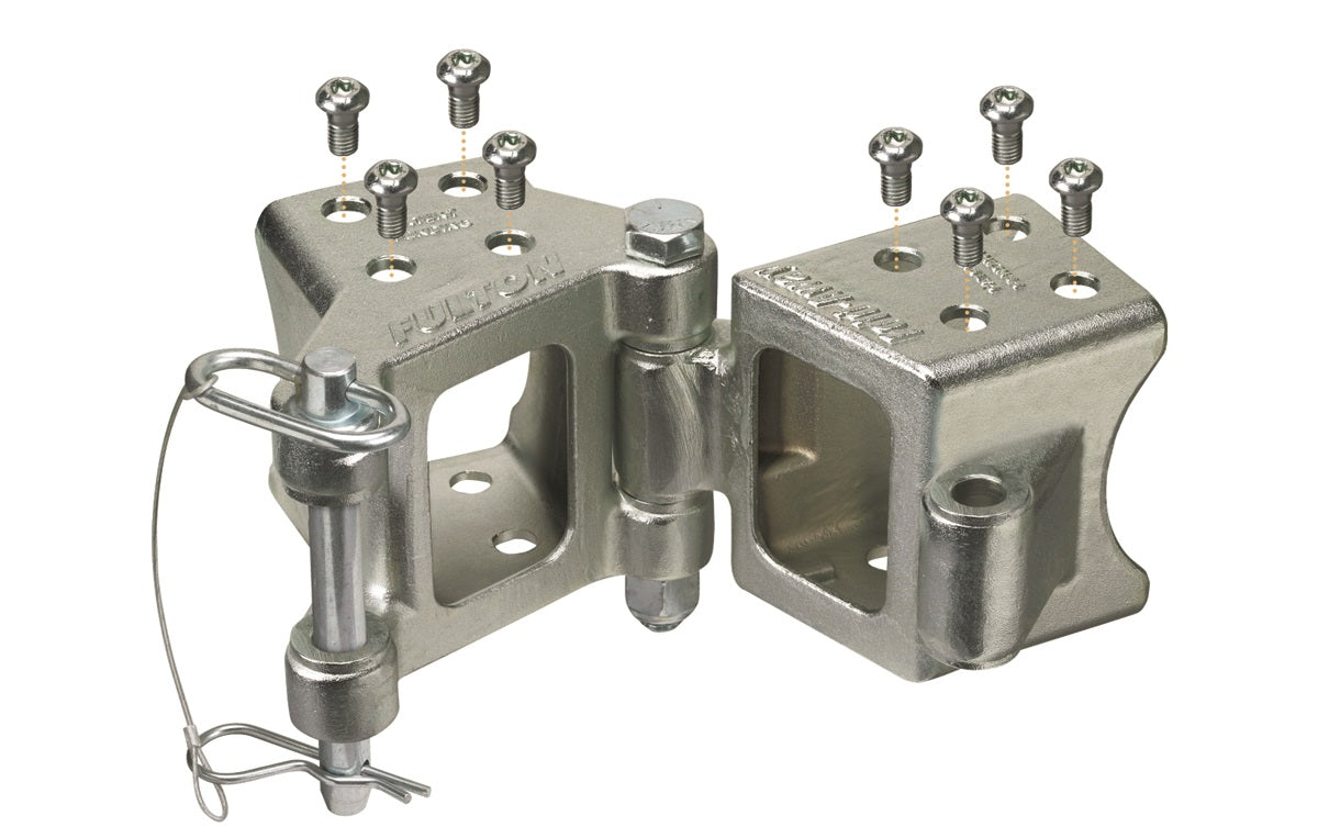 Swing Away Trailer Tongue,Zinc Plated Bolt-On Hinge Kits