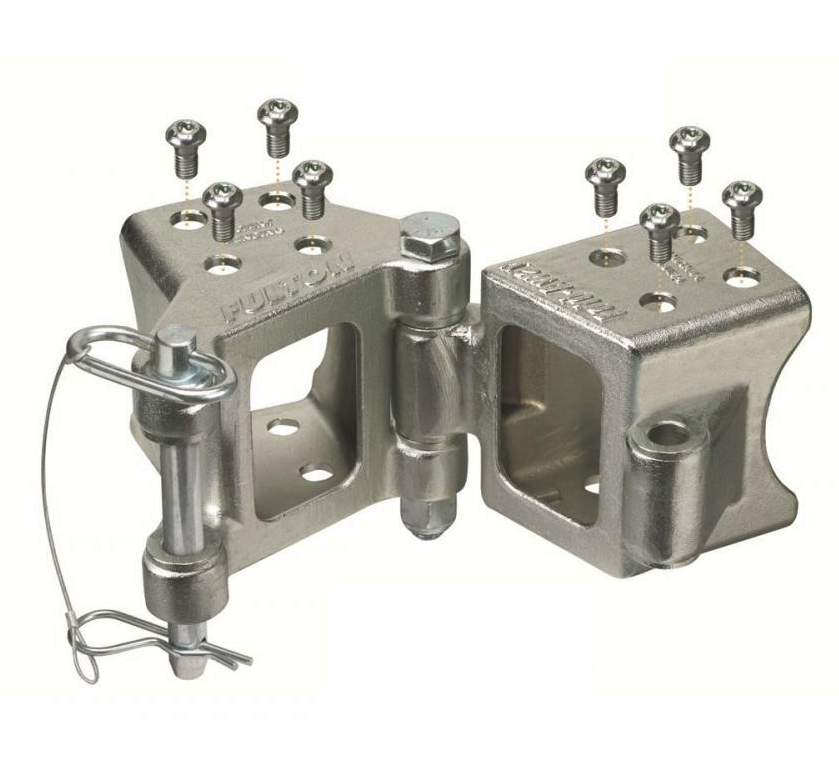 Swing Away Trailer Tongue,Zinc Plated Bolt-On Hinge Kits