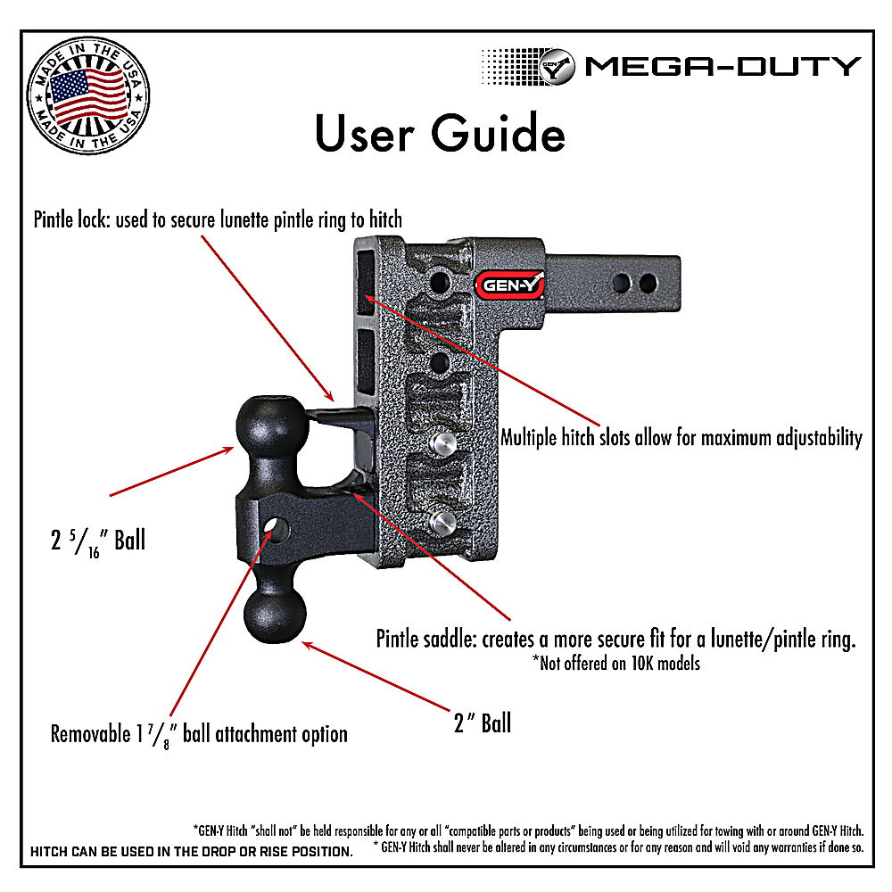 Trailer Hitch Ball Mount,Adjustable Ball Mount