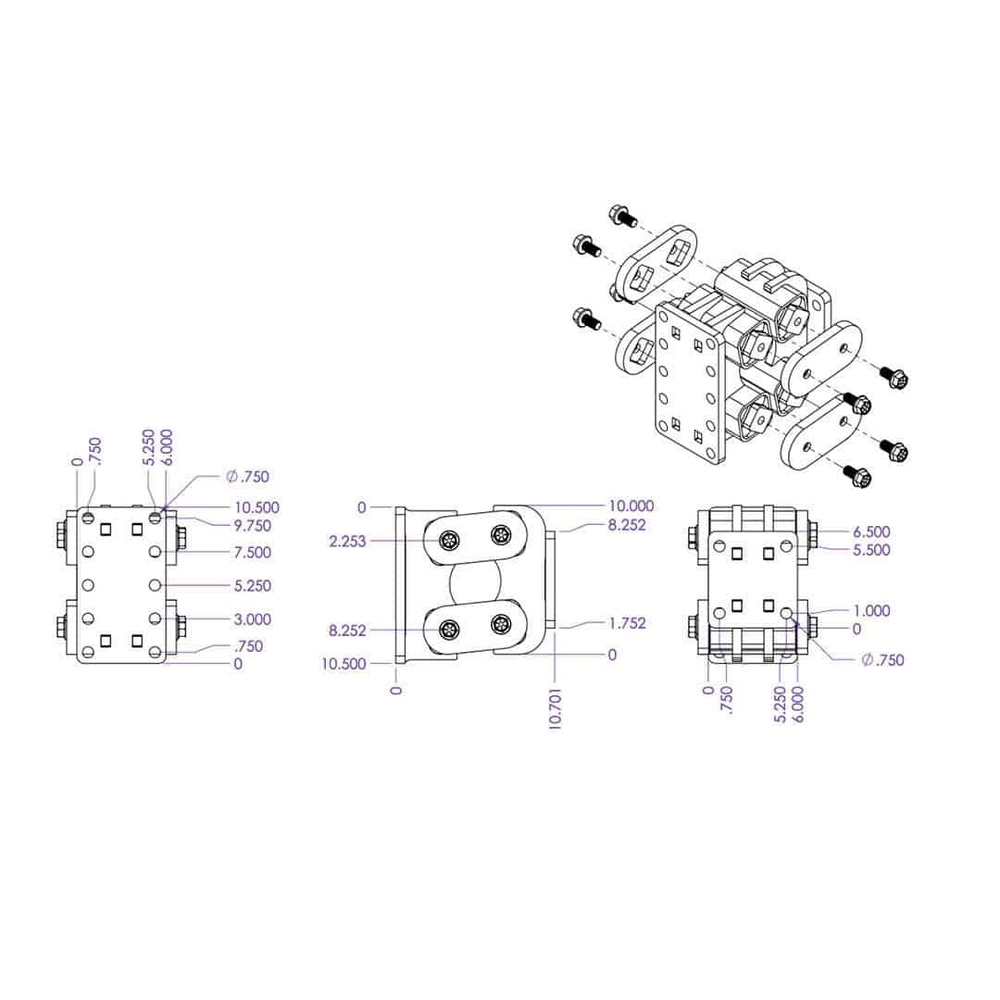 Specialty Towing Components,Pintle Mounting Plate