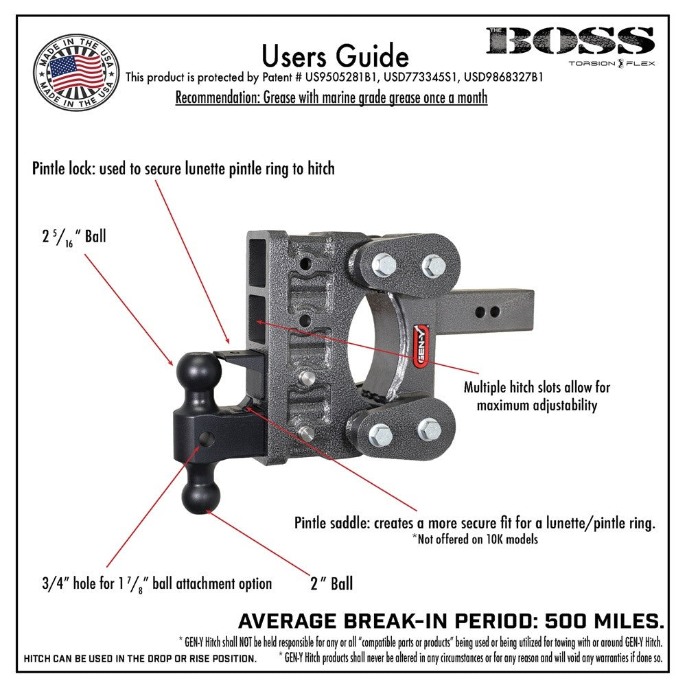 Trailer Hitch Ball Mount,Adjustable Ball Mount