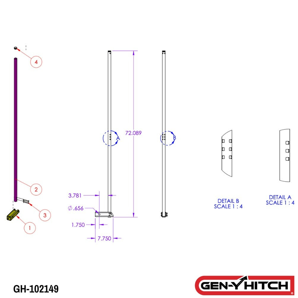 Trailer Hitch Accessories,Flag Poles