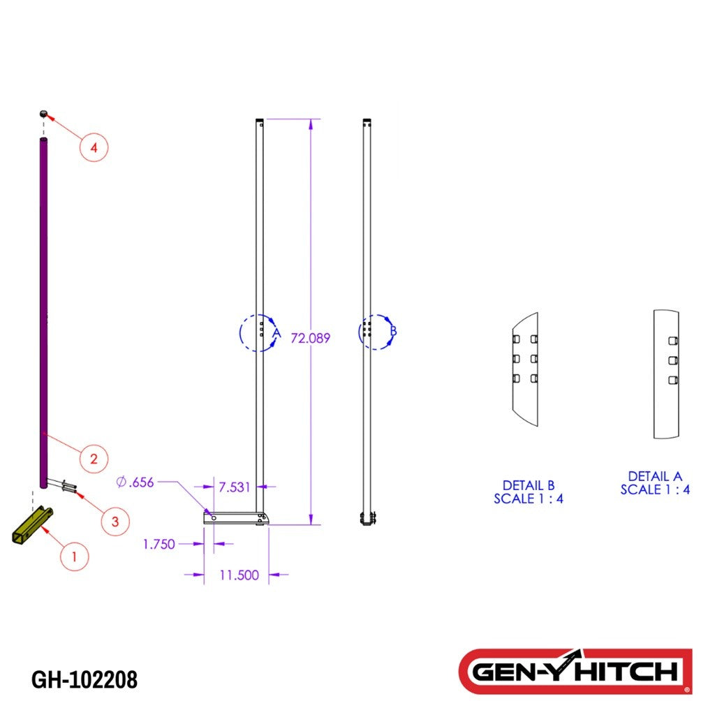 Trailer Hitch Accessories,Flag Poles