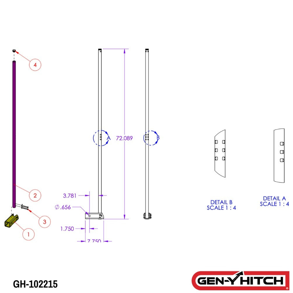 Trailer Hitch Accessories,Flag Poles