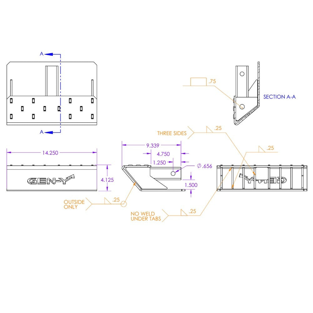 Front Trailer Hitch Parts,Skid Shield