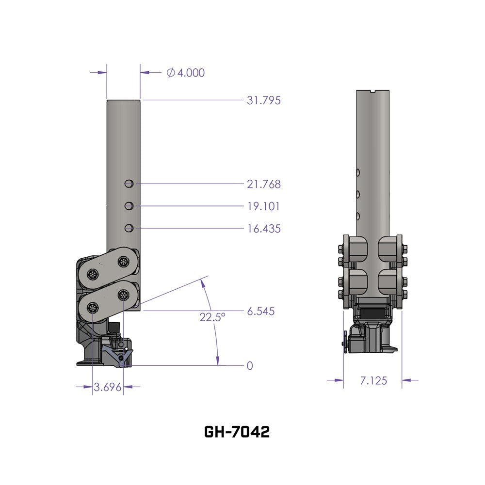 Gooseneck Trailer Coupler,Round Coupler 2-5/16 Inch Ball