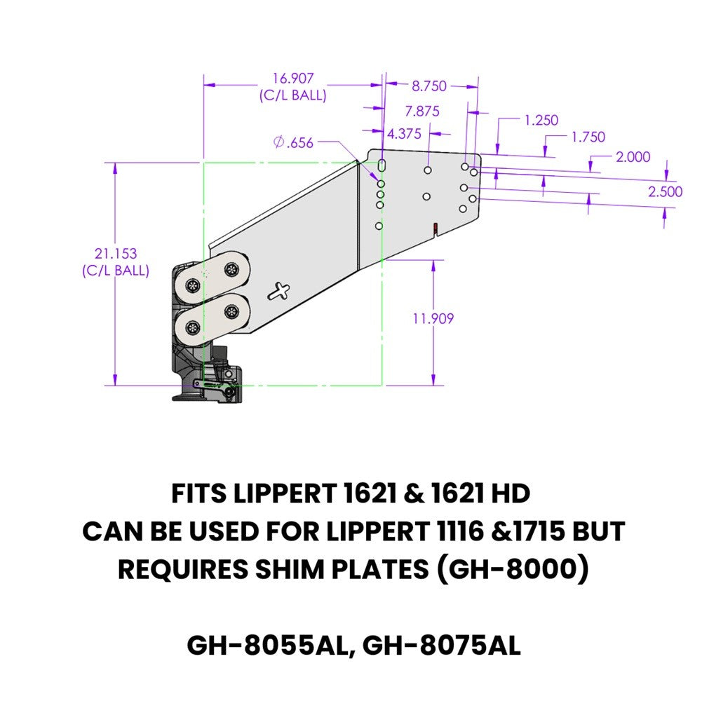 5th Wheel Pin Box,Pin Box to Gooseneck Hitch Adapter