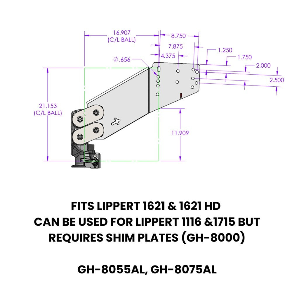5th Wheel Pin Box,Pin Box to Gooseneck Hitch Adapter