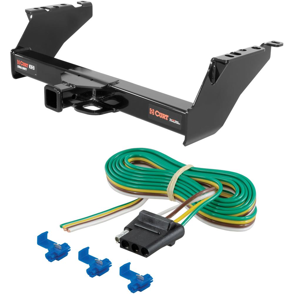 Curt Trailer Hitch with 4-Way Wiring for Dodge and Ford vehicles