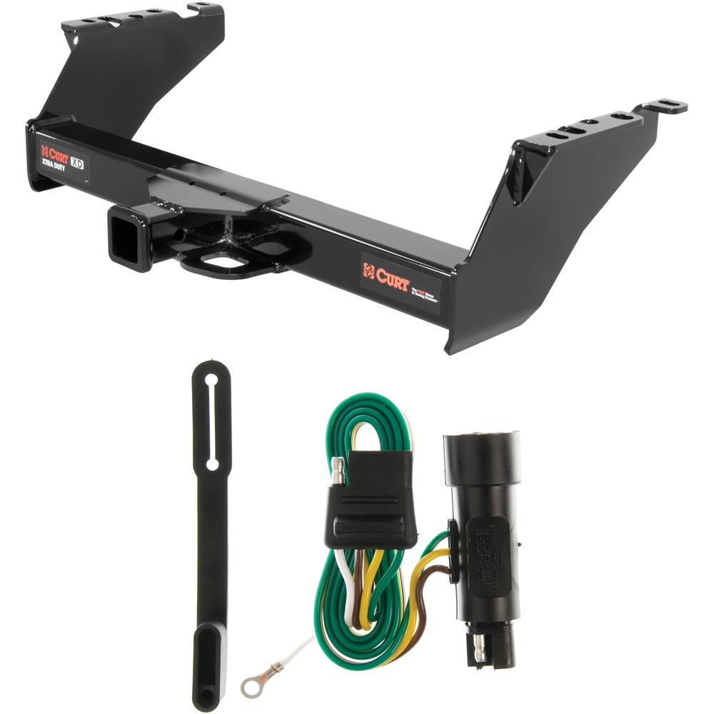Curt trailer hitch and wiring harness for Dodge D Series, Ford Bronco