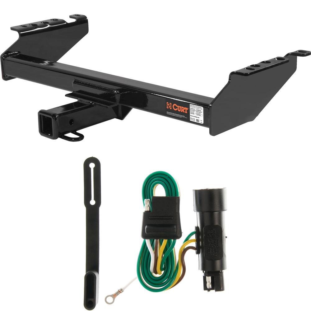 Curt Trailer Hitch and 4-Way Wiring for Dodge D-Series and Ford Bronco