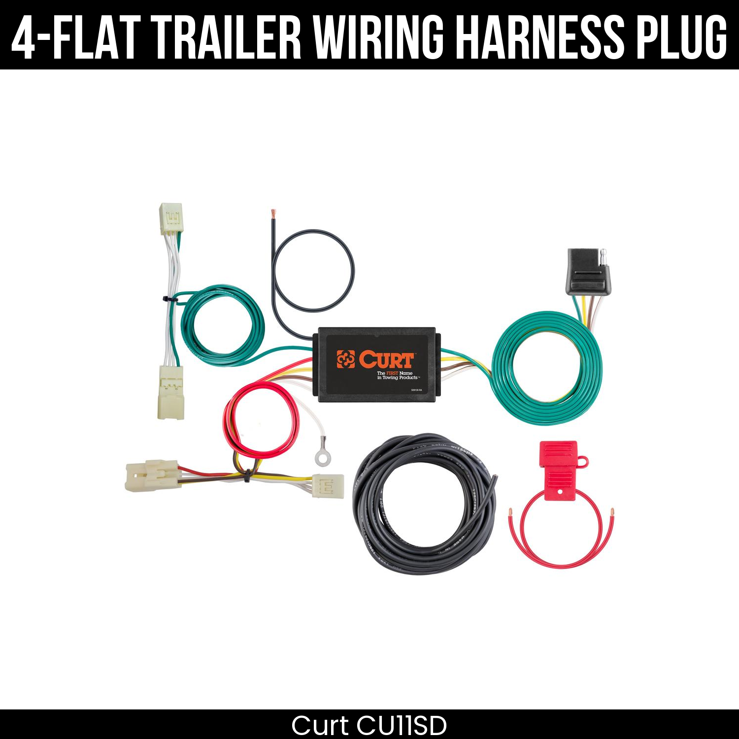 Trailer Wiring 4-Flat Plug Only