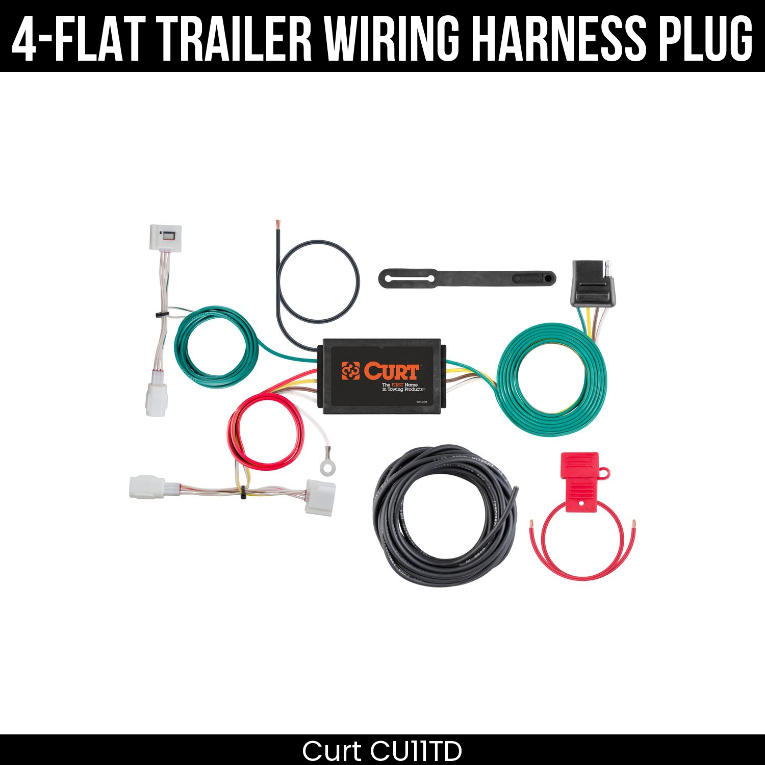 Trailer Wiring 4-Flat Plug Only