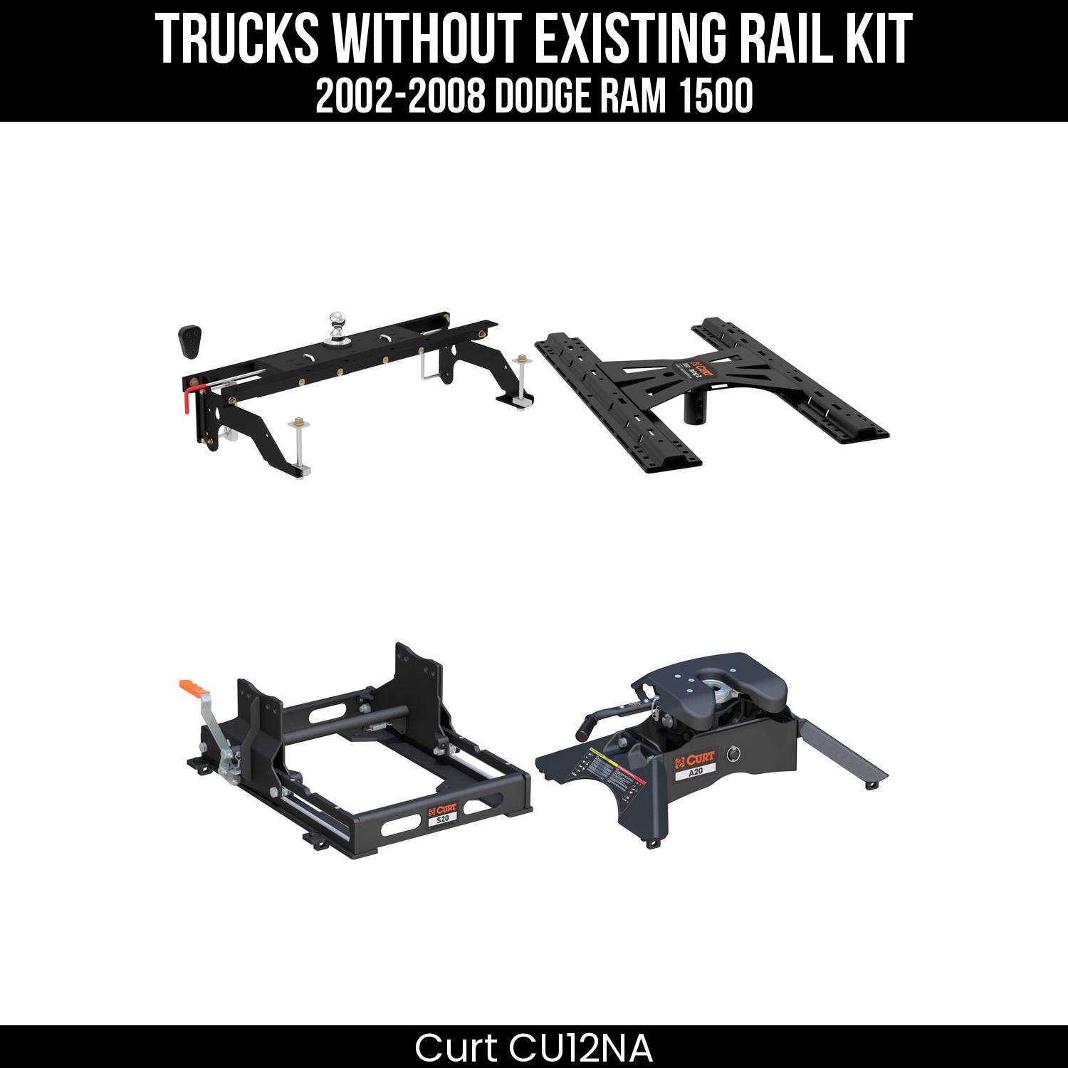 Double Lock Gooseneck Hitch,Under-Bed Gooseneck Install Brackets,X5 Gooseneck-5th Wheel Adapter,S20 5th Wheel Slider 20K,A20 5th Wheel Hitch Head,Replacement 5th Wheel Legs