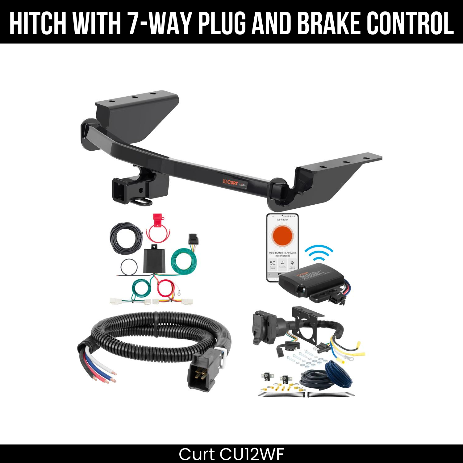 Trailer Hitch , 7-Way , Echo Under-Dash Brake Control