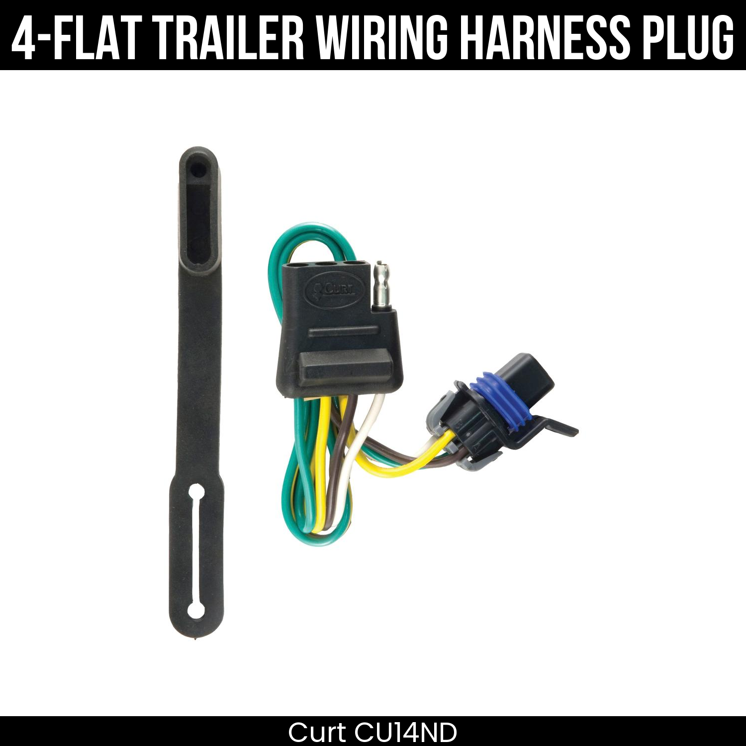 Trailer Wiring 4-Flat Plug Only