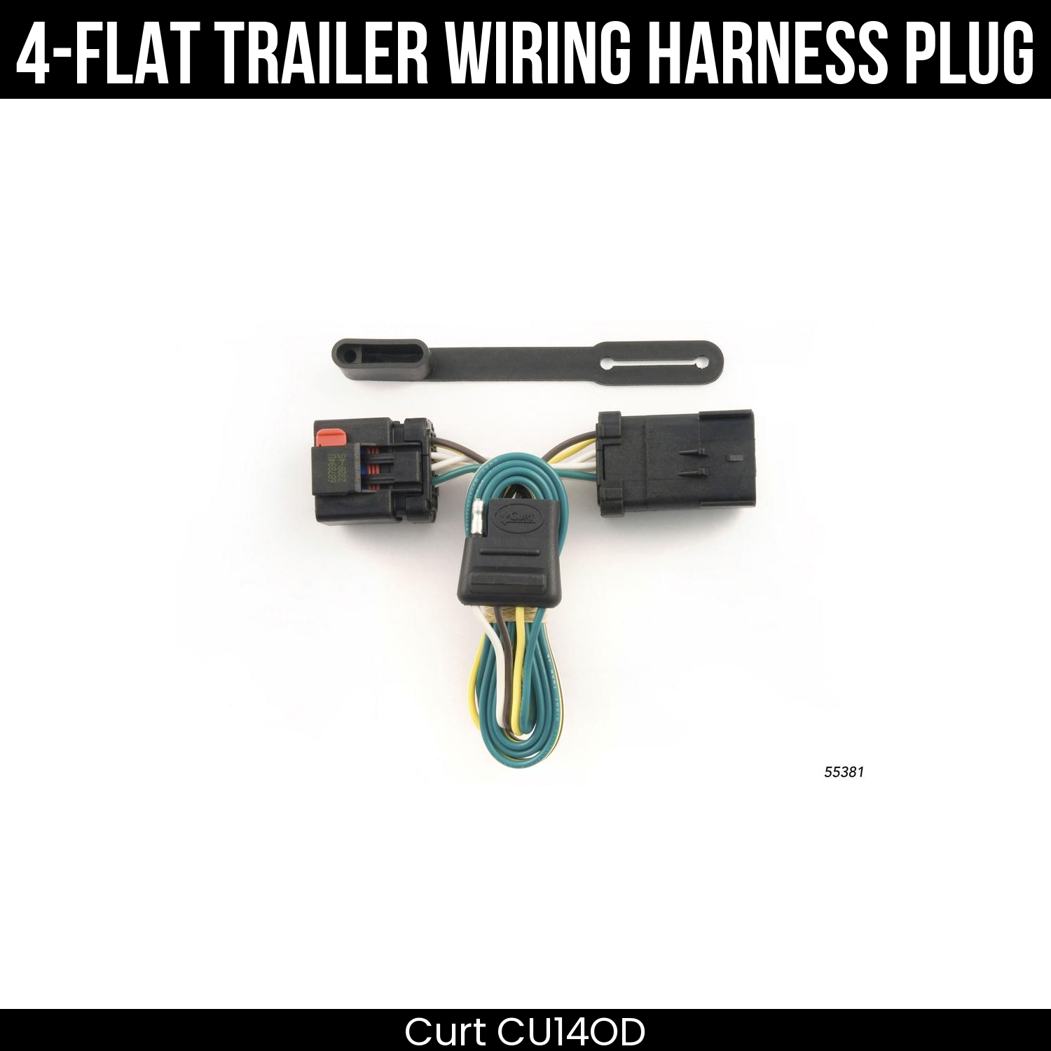 Trailer Wiring 4-Flat Plug Only