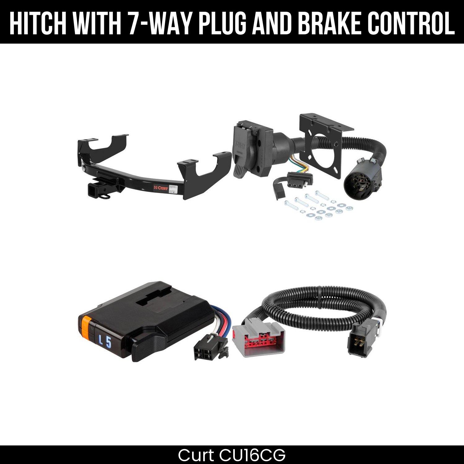 Trailer Hitch , 7-Way , Discovery Next Brake Control