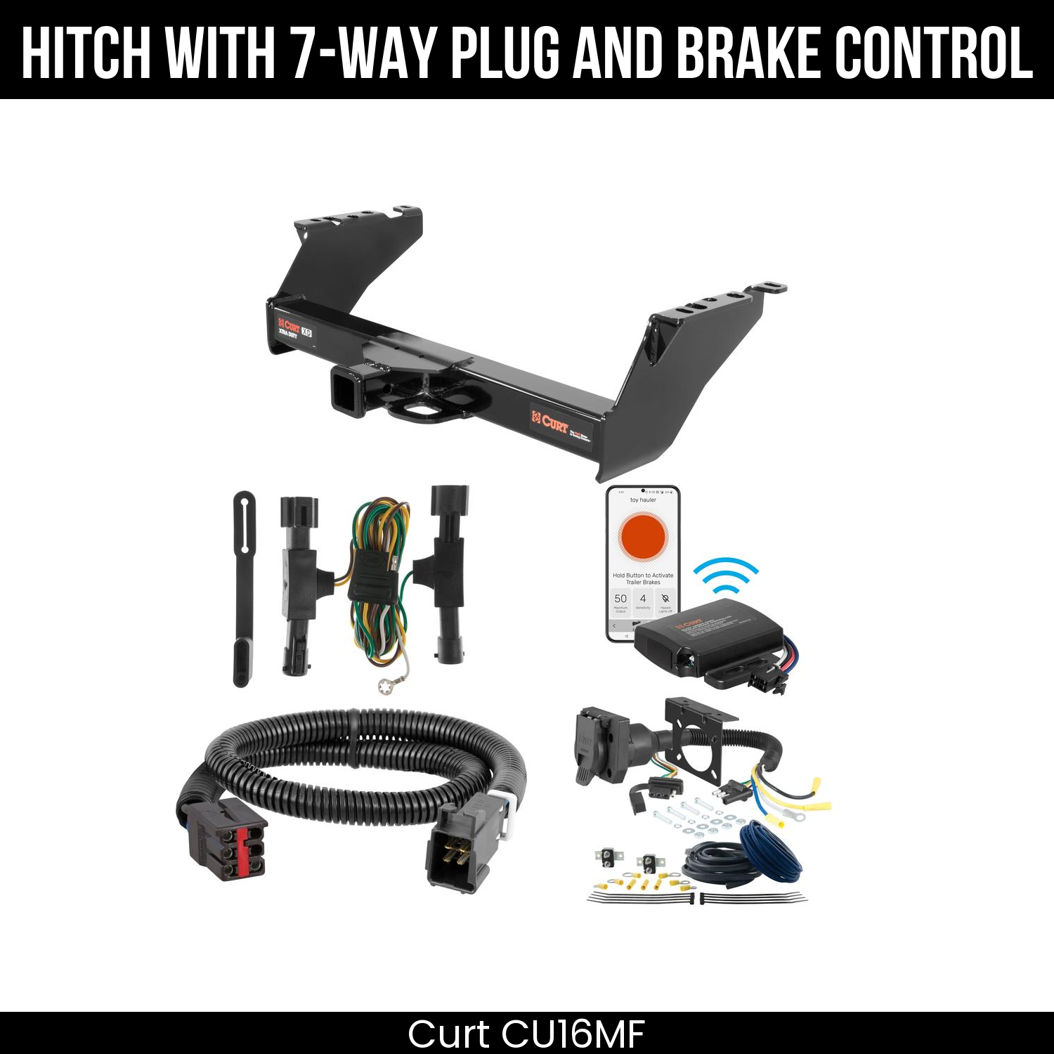 Trailer Hitch , 7-Way , Echo Under-Dash Brake Control