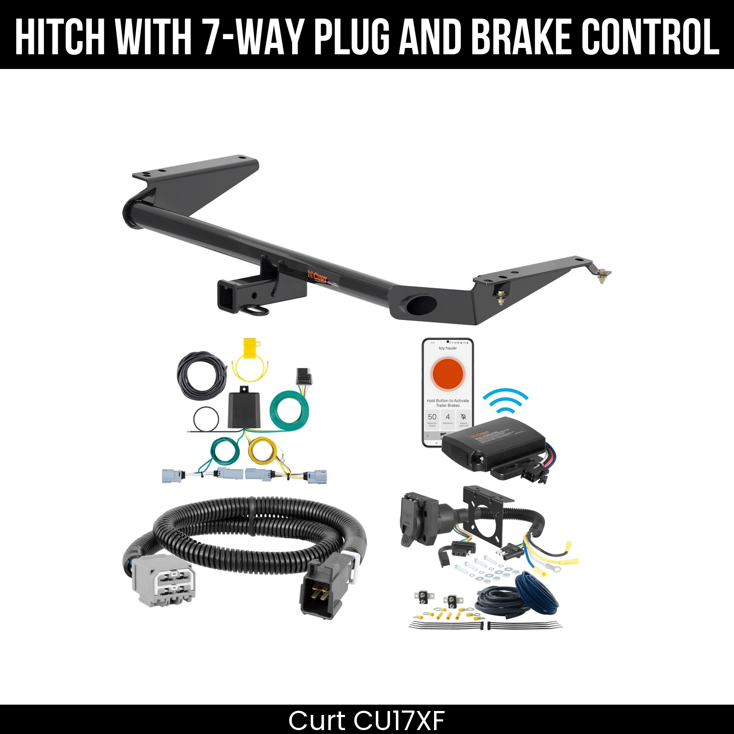 Trailer Hitch , 7-Way , Echo Under-Dash Brake Control