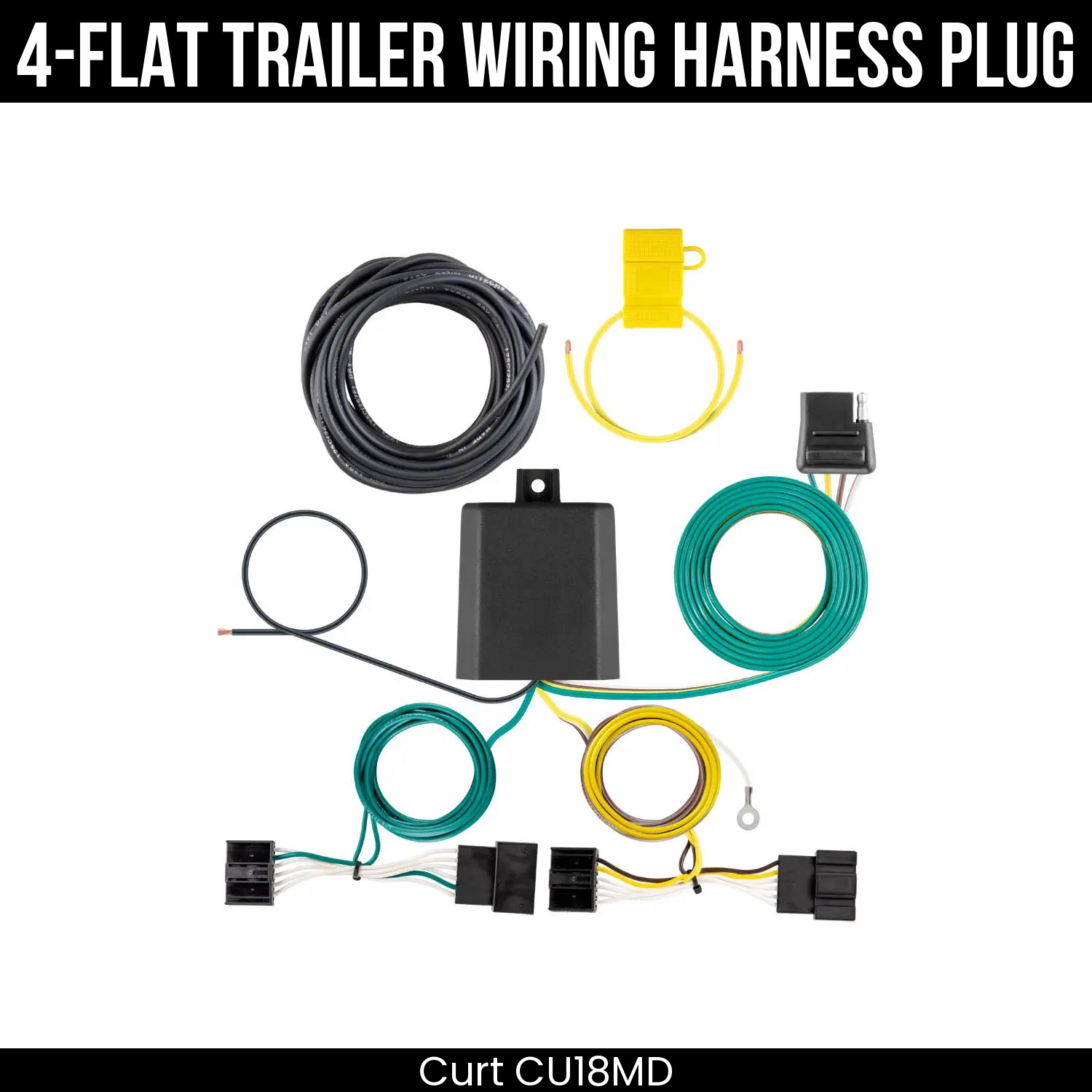 Trailer Wiring 4-Flat Plug Only