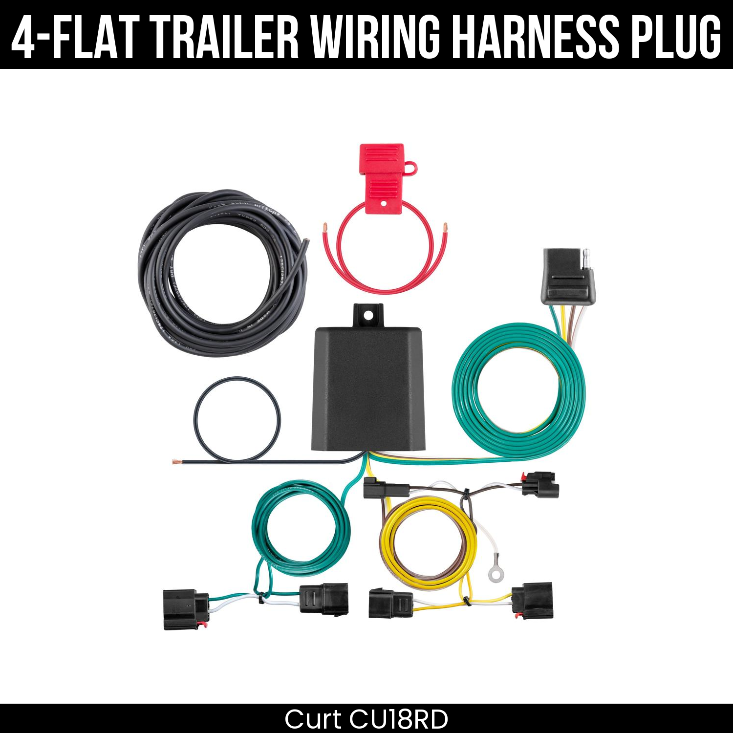 Trailer Wiring 4-Flat Plug Only