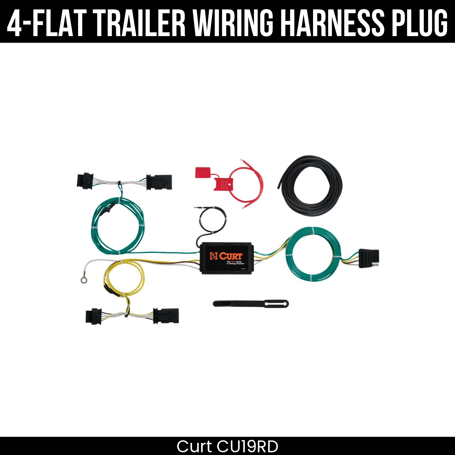 Trailer Wiring 4-Flat Plug Only