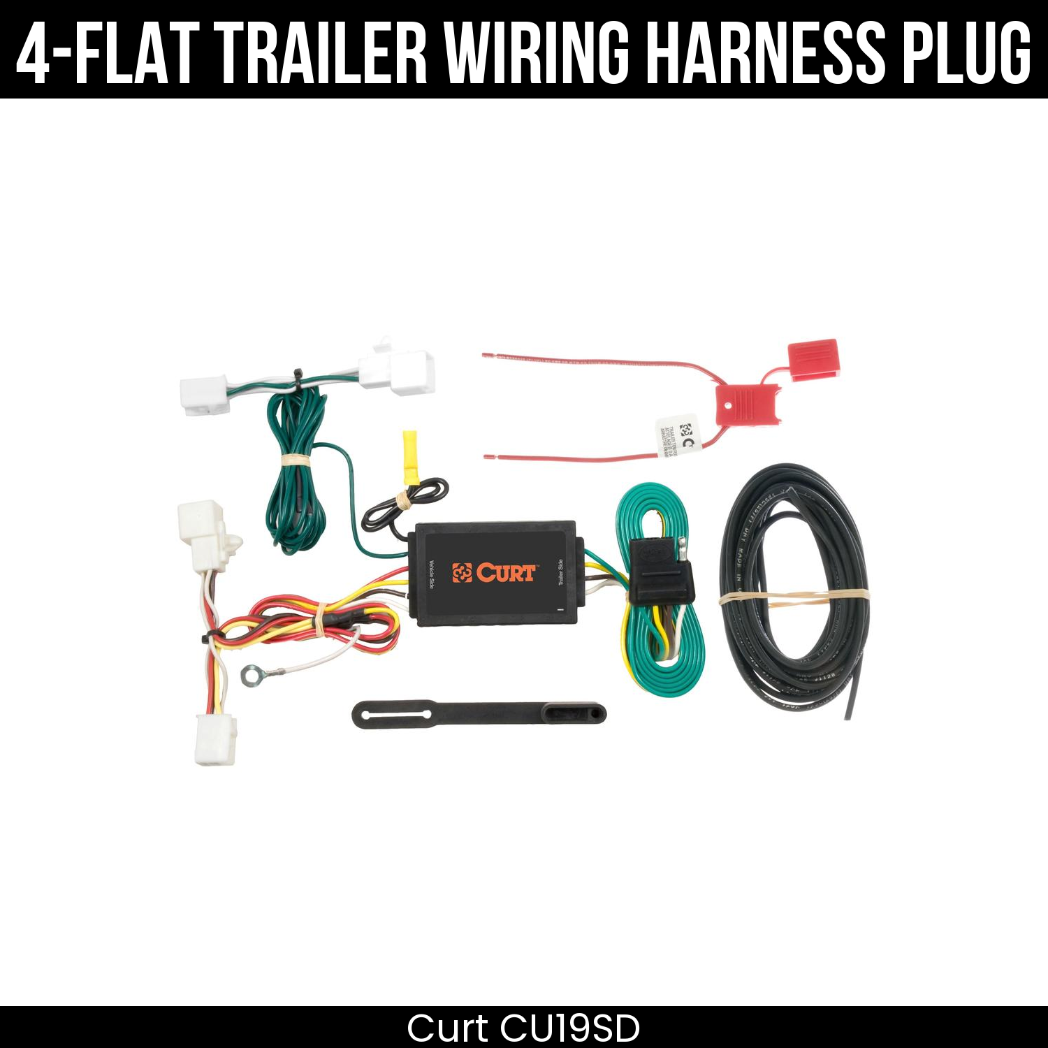 Trailer Wiring 4-Flat Plug Only