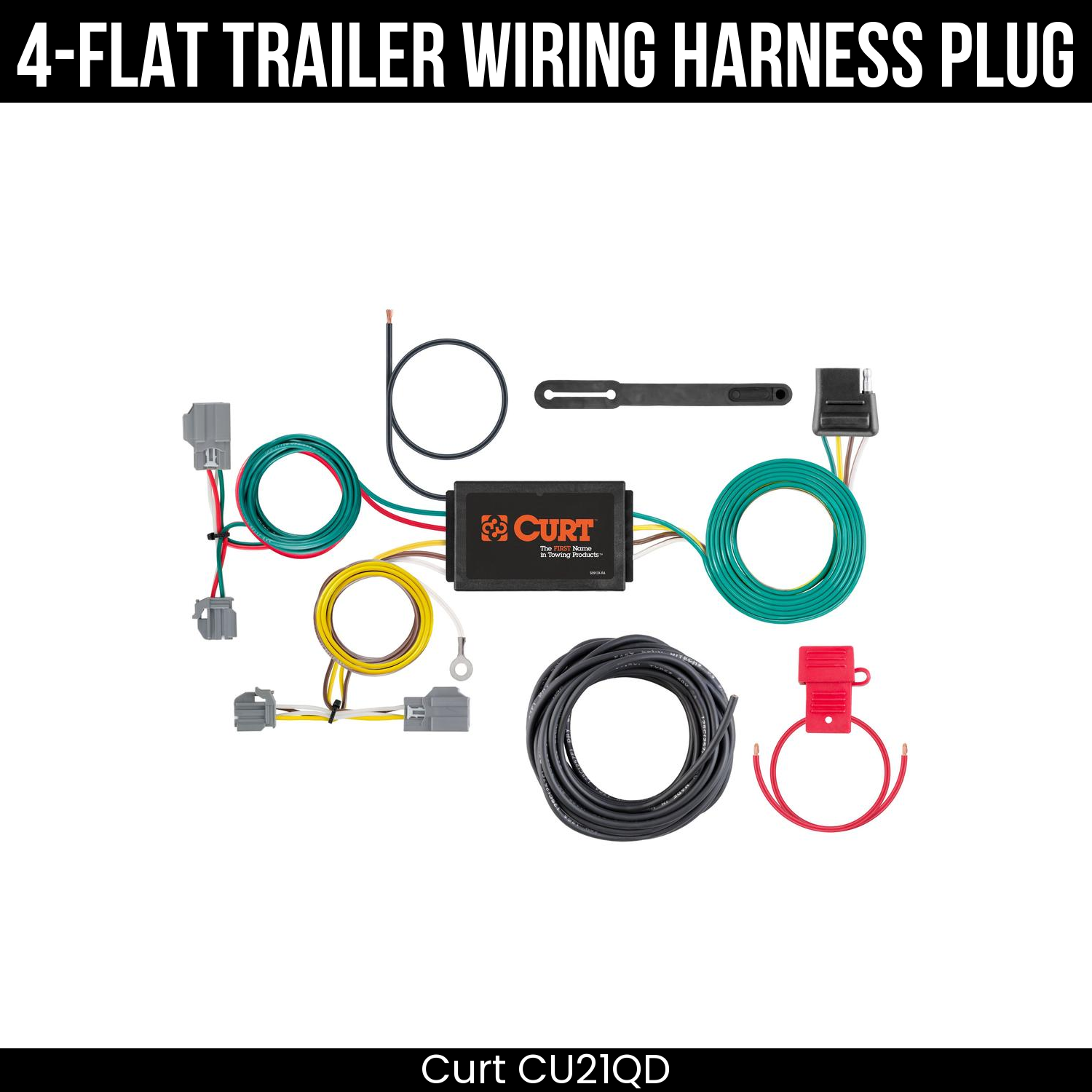 Trailer Wiring 4-Flat Plug Only