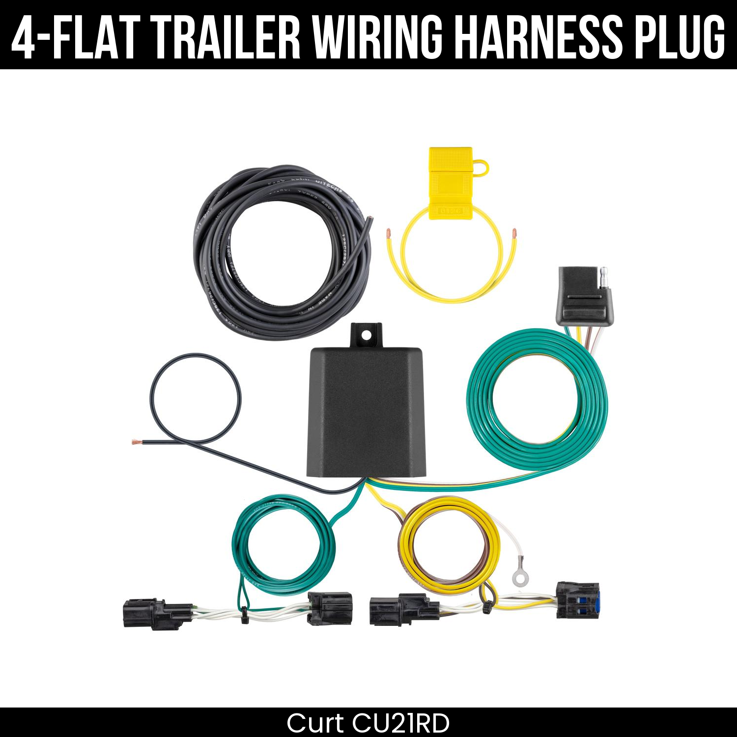 Trailer Wiring 4-Flat Plug Only