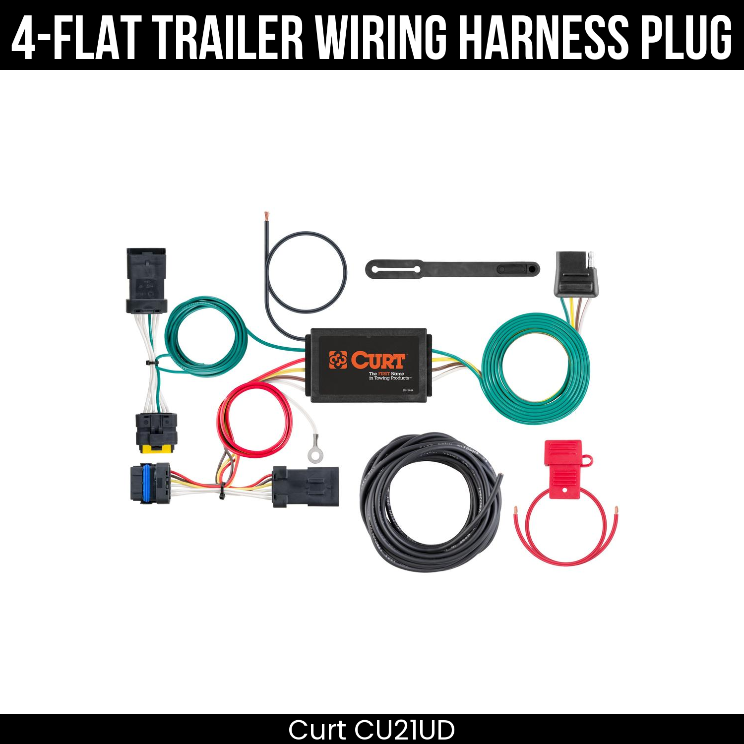 Trailer Wiring 4-Flat Plug Only