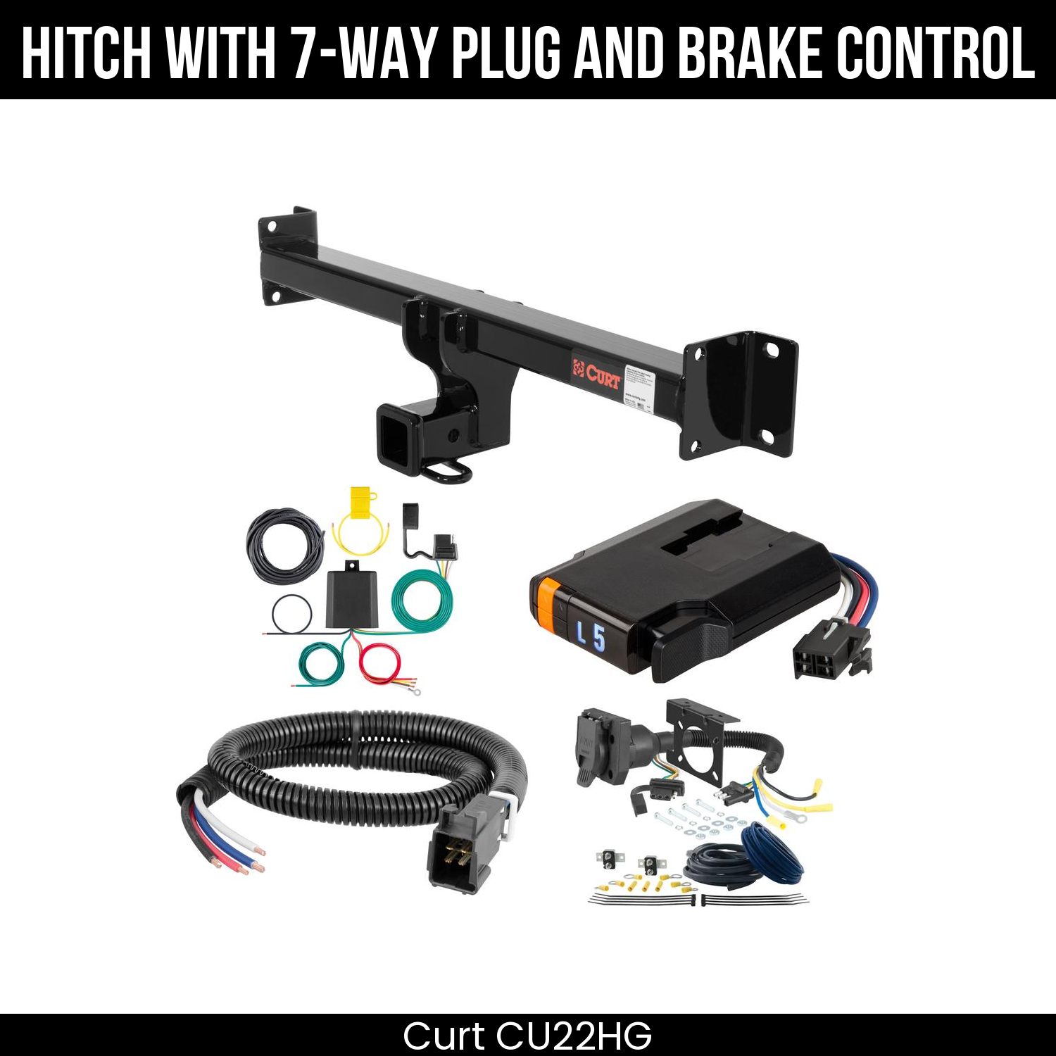 Trailer Hitch , 7-Way , Discovery Next Brake Control