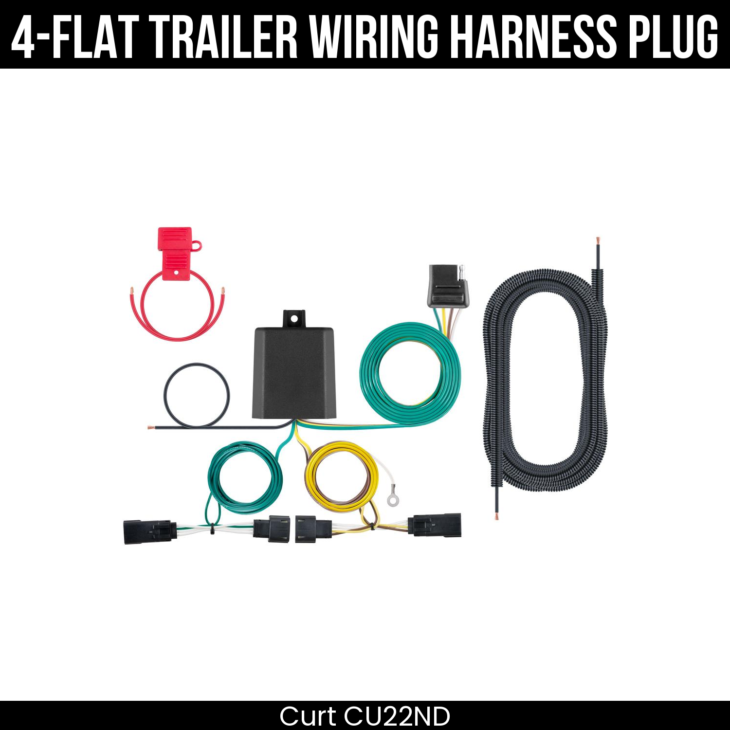 Trailer Wiring 4-Flat Plug Only