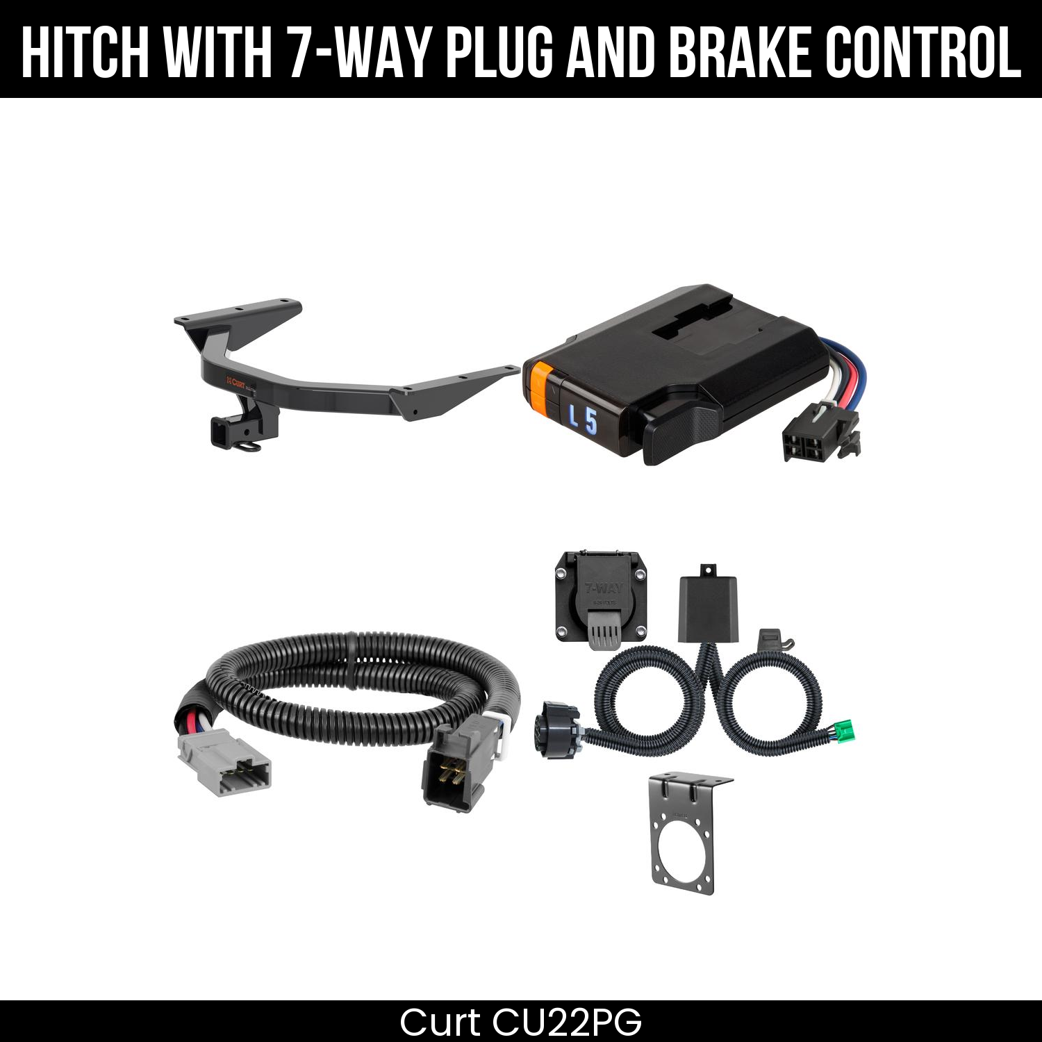 Trailer Hitch , 7-Way , Discovery Next Brake Control