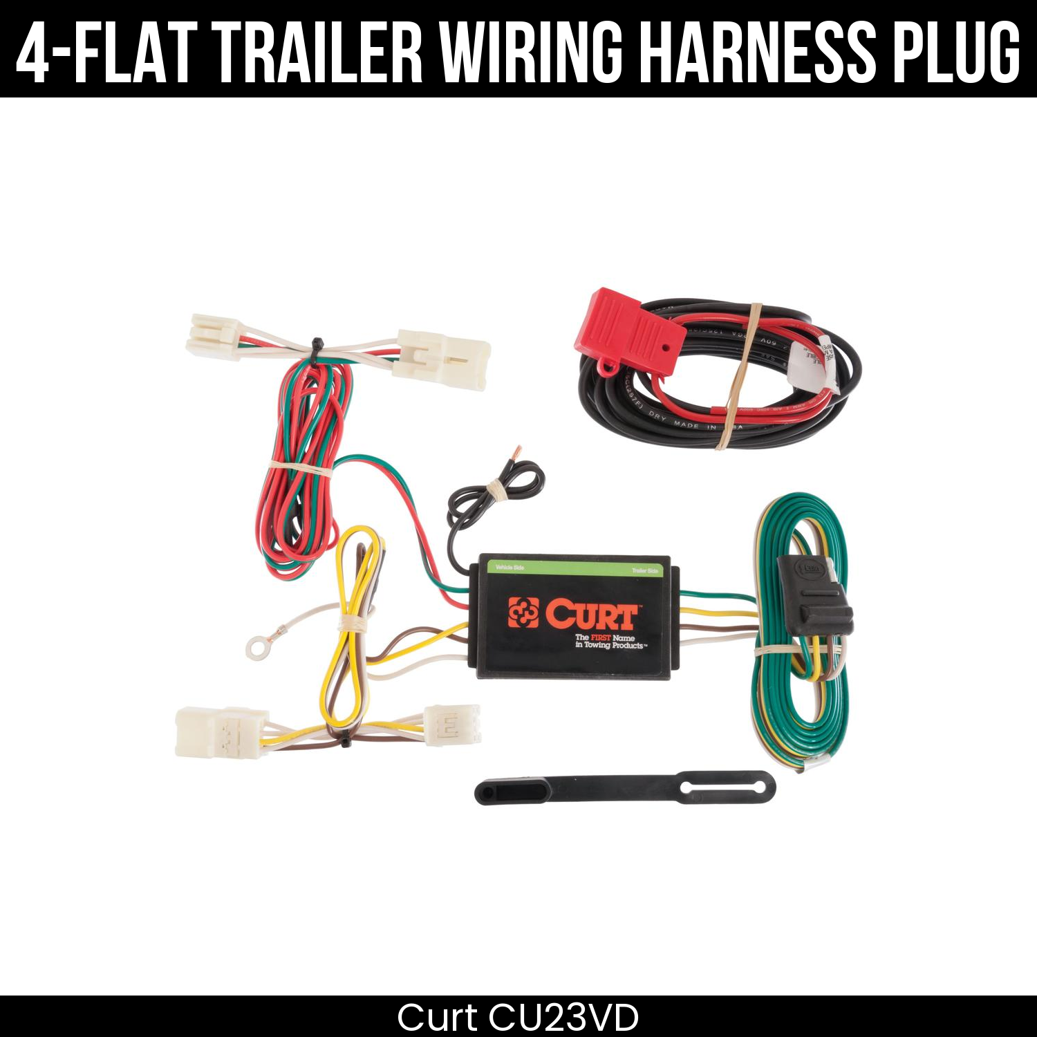 Trailer Wiring 4-Flat Plug Only