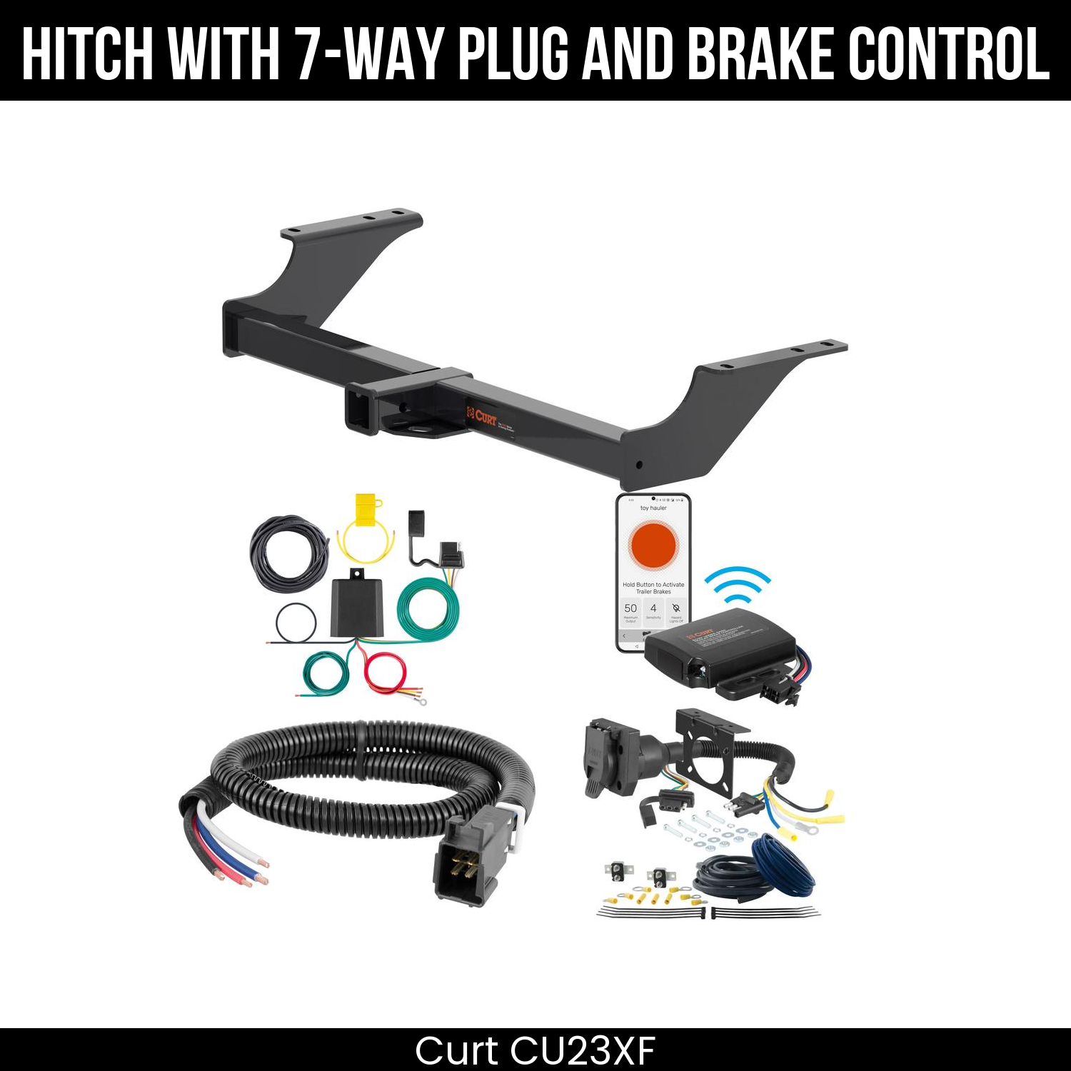 Trailer Hitch , 7-Way , Echo Under-Dash Brake Control