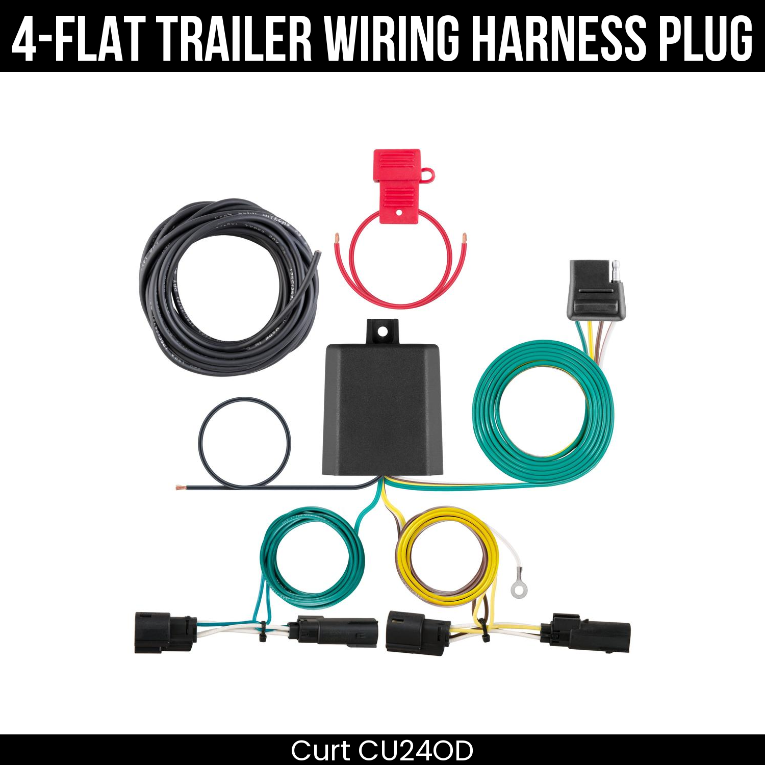 Trailer Wiring 4-Flat Plug Only