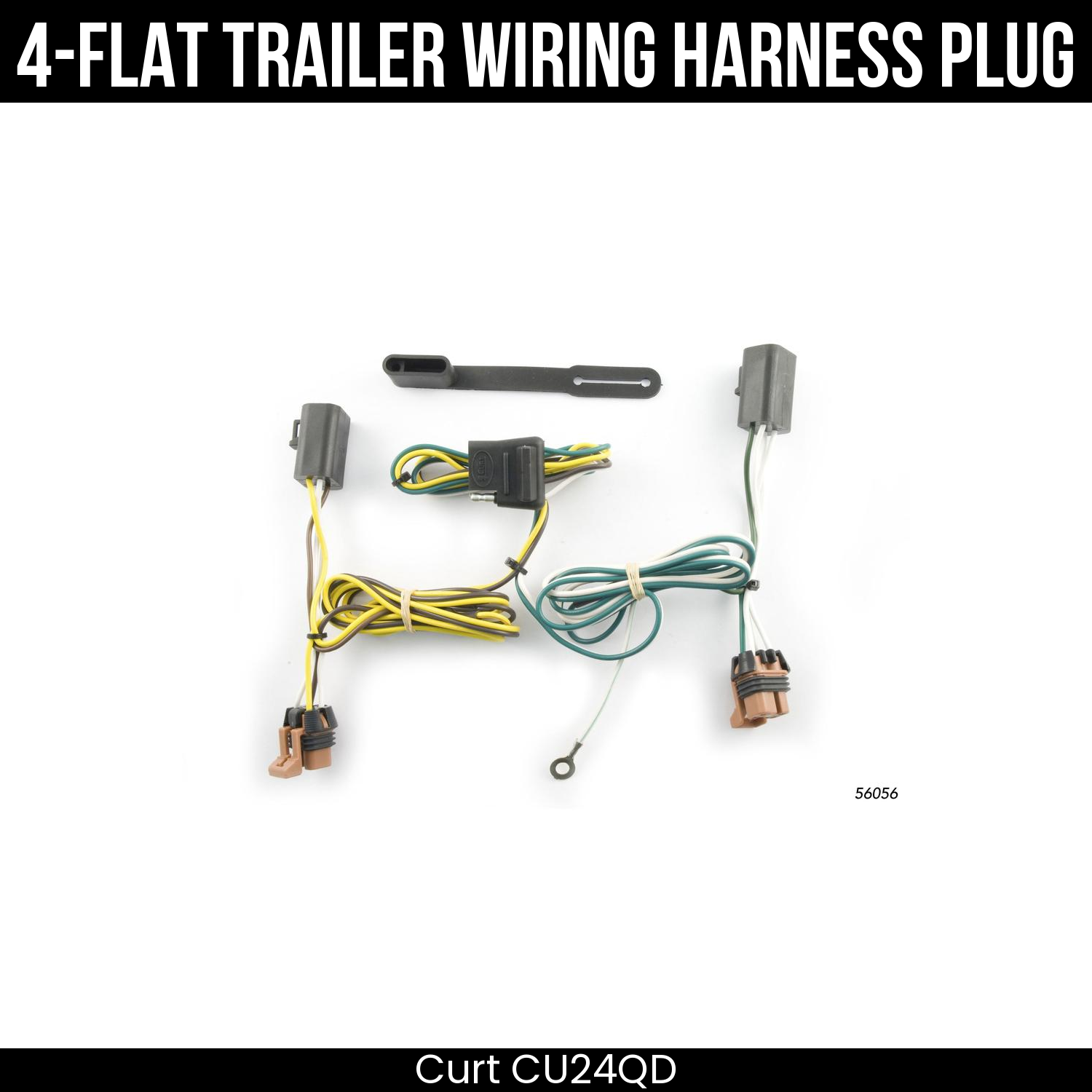 Trailer Wiring 4-Flat Plug Only