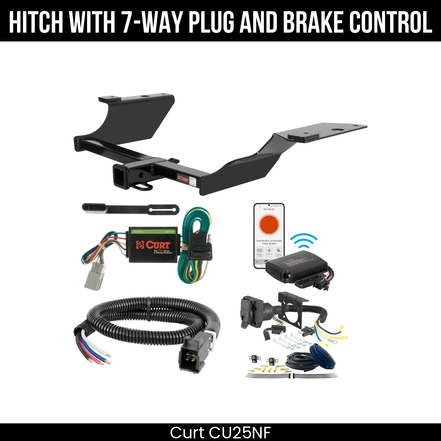 Trailer Hitch , 7-Way , Echo Under-Dash Brake Control