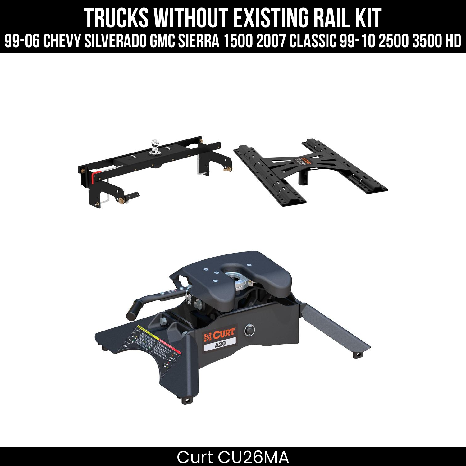 Double Lock Gooseneck Hitch,Under-Bed Gooseneck Install Brackets,X5 Gooseneck-5th Wheel Adapter,A20 5th Wheel Hitch Head,Replacement 5th Wheel Legs